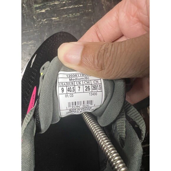 Brooks Adrenaline GTS 23 Black/Pink Sz 9B (1203811B037) Womens Running Shoes - Picture 6 of 6